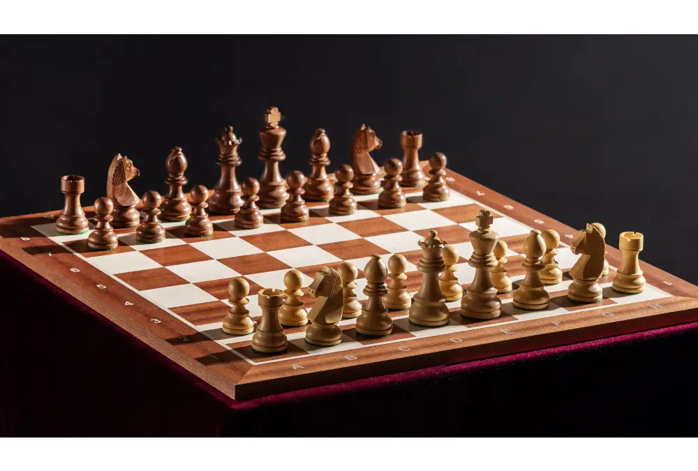 Zestaw szachowy turniejowy Nr 5 - deska 50mm + figury Timeless (German Knight) 3,5"