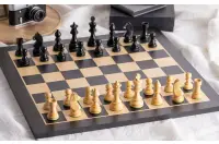 Zestaw szachowy Timeless z hebanizowaną szachownicą (48x48cm)