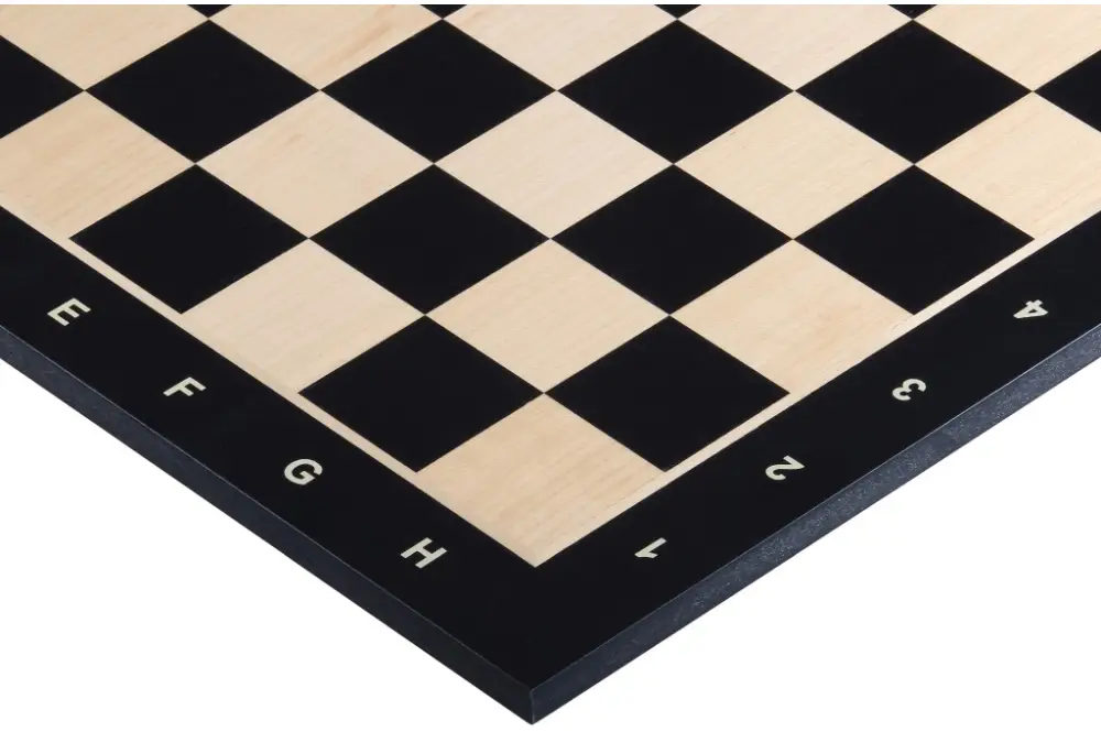 Deska szachowa nr 5+ (z opisem) hebanizowana (intarsja)