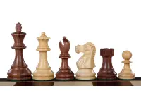 Figury szachowe Reykjavik Akacja/Bukszpan 3,5 cala Figury szachowe Reykjavik Akacja/Bukszpan 3,5 cala