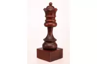 Puchar szachowy drewniany - Czarny Hetman (35 cm) Puchar szachowy drewniany - Czarny Hetman (35 cm)