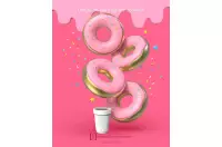 Elegancki metalowy brelok Meta[l]morphose - Donut