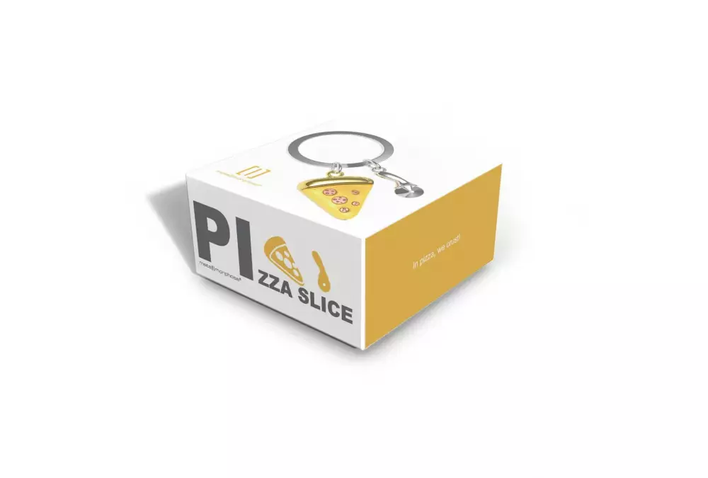 Elegancki metalowy brelok Meta[l]morphose - Pizza