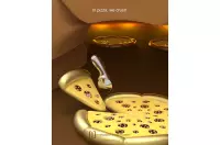 Elegancki metalowy brelok Meta[l]morphose - Pizza