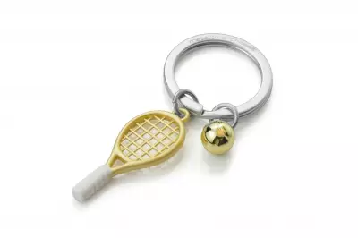 Elegancki metalowy breloczek Meta[l]morphose - Tenis