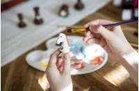 Surowe figury szachowe nr 5 do samodzielnego malowania - szachy DIY artystyczne