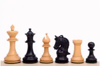 Figury szachowe Corinthian 4'' hebanizowane