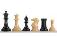 Figury szachowe Exclusive Staunton nr 6, kremowe/czarne, dociążane metalem (król 95 mm) Figury szachowe Exclusive Staunton nr 6, kremowe/czarne, dociążane metalem (król 95 mm)