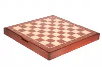 Drewniana kasetka z przegródkami na figury szachowe Drewniana kasetka z przegródkami na figury szachowe