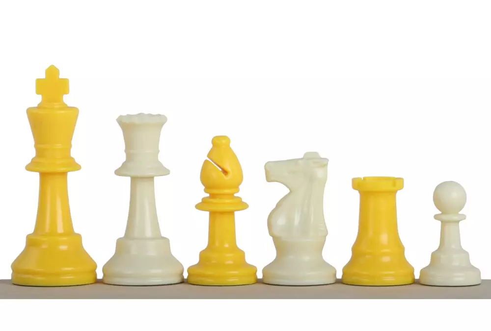 Żółte bierki szachowe nr 6