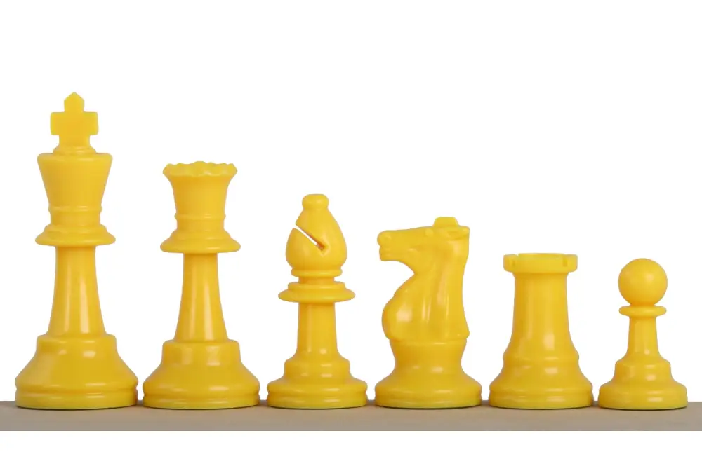 Żółte bierki szachowe nr 6