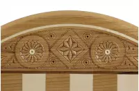 Szachy Rubin - ręcznie rzeźbiona okrągła kaseta (33cm)