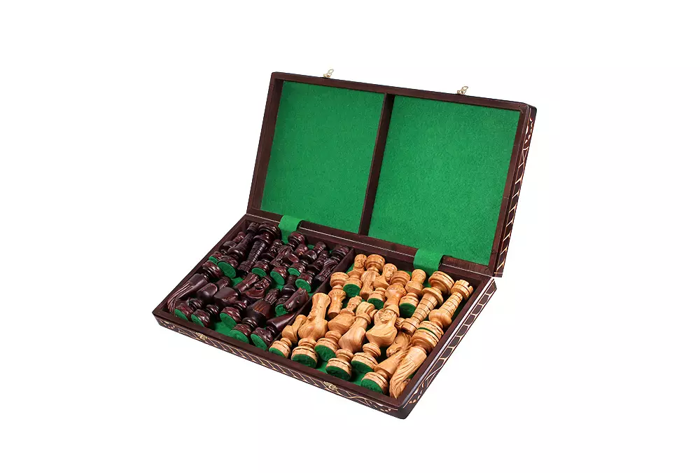 DUŻE DREWNIANE SZACHY 