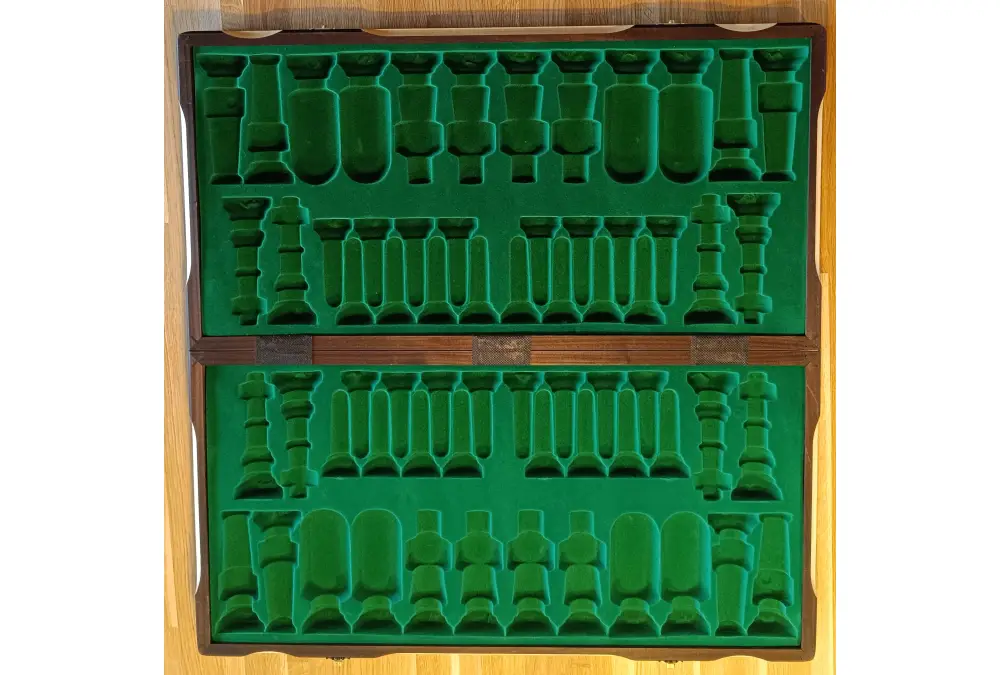 DUŻA KASETKA/SZACHOWNICA ROYAL LUX (65x65cm) pole 72mm