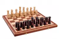 DUŻE SZACHY ZAMKOWE (56x56cm) intarsja