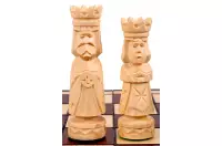 DUŻE SZACHY ZAMKOWE Rzeźbione Drewniane (49x48 cm) DUŻE SZACHY ZAMKOWE Rzeźbione Drewniane (49x48 cm)