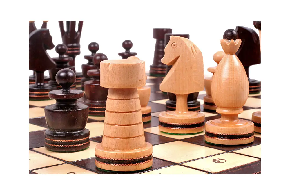 SZACHY KRÓLEWSKIE DUŻE (49x49cm) INKRUSTOWANE