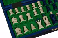 SZACHY KRÓLEWSKIE ŚREDNIE (35x35cm) kolor niebieski SZACHY KRÓLEWSKIE ŚREDNIE (35x35cm) kolor niebieski