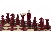 SZACHY KRÓLEWSKIE ŚREDNIE (35x35cm) kolor wiśniowy SZACHY KRÓLEWSKIE ŚREDNIE (35x35cm) kolor wiśniowy