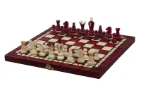 SZACHY KRÓLEWSKIE ŚREDNIE (35x35cm) kolor wiśniowy SZACHY KRÓLEWSKIE ŚREDNIE (35x35cm) kolor wiśniowy