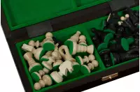 SZACHY KRÓLEWSKIE MAŁE (28,5 x 28 cm) klonowe, ozdobne, czarne SZACHY KRÓLEWSKIE MAŁE (28,5 x 28 cm) klonowe, ozdobne, czarne