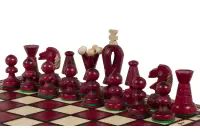 SZACHY KRÓLEWSKIE MAŁE (30x30cm) klonowe, ozdobne, wiśniowe SZACHY KRÓLEWSKIE MAŁE (30x30cm) klonowe, ozdobne, wiśniowe