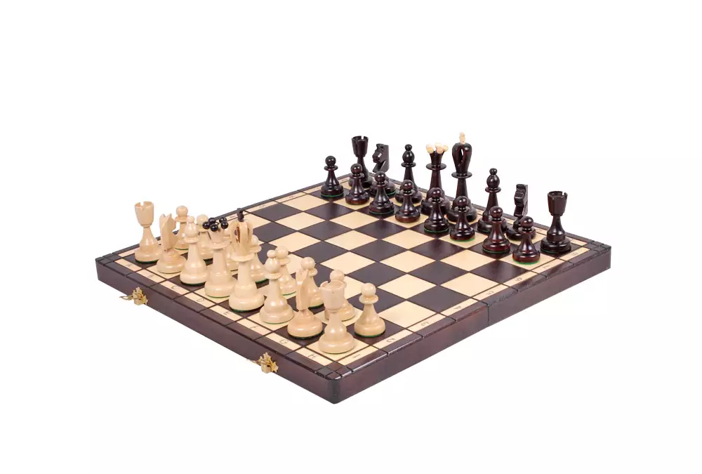 SZACHY AS (40,5 x 41 cm) tradycyjne, uniwersalne