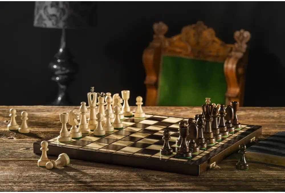 SZACHY AS (40,5 x 41 cm) tradycyjne, uniwersalne