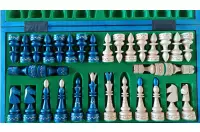 SZACHY INDYJSKIE DUŻE (54cm) kolor niebieski