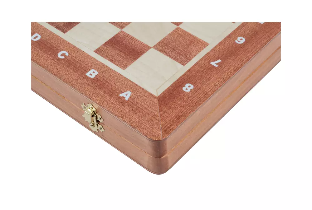 SZACHY PEREŁKA DUŻA (42x42cm) intarsjowana szachownica