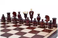 DUŻE SZACHY KRÓLEWSKIE INKRUSTOWANE (49x49cm)