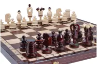 DUŻE SZACHY KRÓLEWSKIE INKRUSTOWANE (49x49cm)