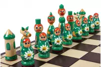 SZACHY BABUSZKI ZIELONE (42x42cm)