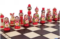 SZACHY BABUSZKI ZIELONE (42x42cm)