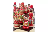 SZACHY BABUSZKI ZIELONE (42x42cm)