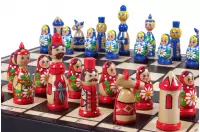 SZACHY BABUSZKI NIEBIESKIE (42x42cm) SZACHY BABUSZKI NIEBIESKIE (42x42cm)