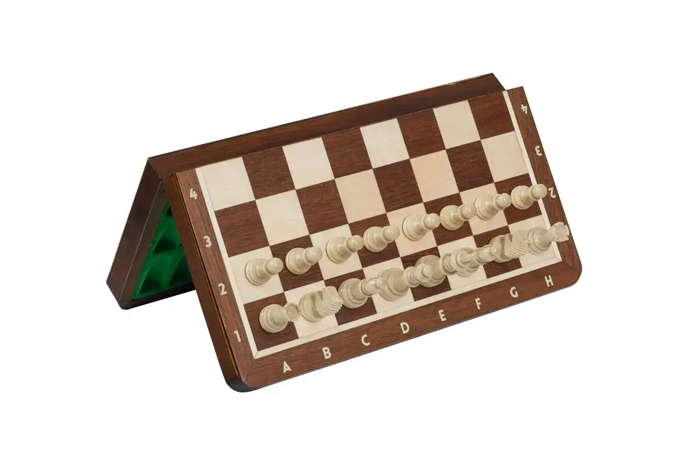 SZACHY MAGNETYCZNE LUX (28x28cm) INTARSJOWANE