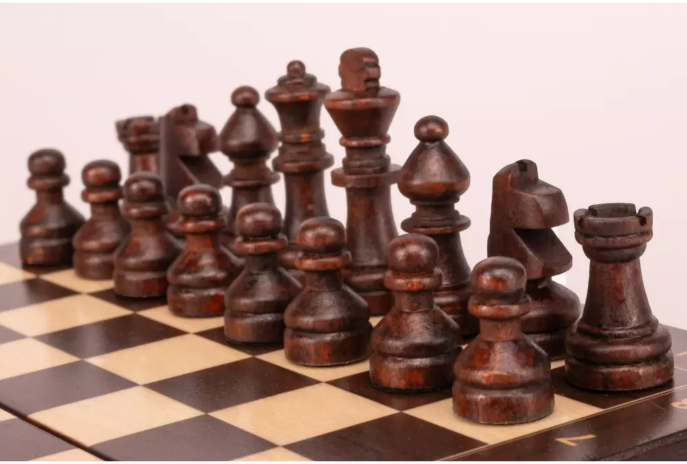 Szachy MAGNETYCZNE mini (20cm) z nadrukiem