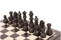 Szachy drewniane MAGNETYCZNE mini (20cm) - czarne