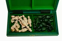 Szachy drewniane Szkolne Mini - zielone Szachy drewniane Szkolne Mini - zielone