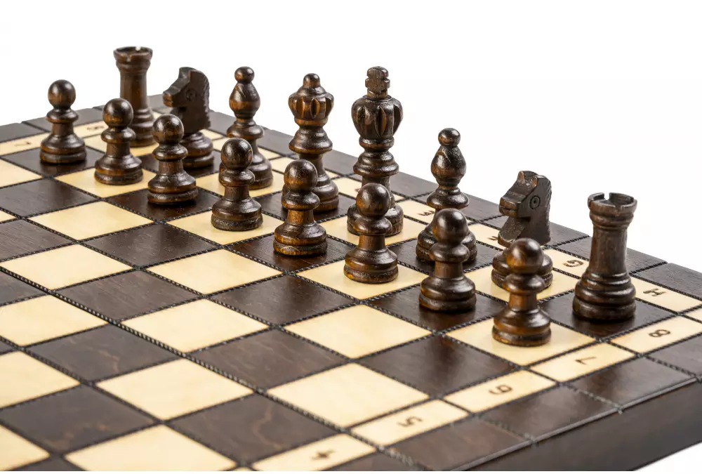 ZESTAW DREWNIANY 3 w 1 (40x40cm) SZACHY + WARCABY + BACKGAMMON