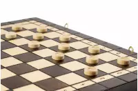 ZESTAW DREWNIANY 3 w 1 (40x40cm) SZACHY + WARCABY + BACKGAMMON