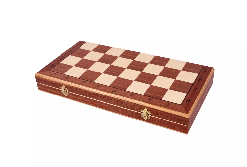 DUŻE SZACHY INDYJSKIE (50x50cm) intarsjowane