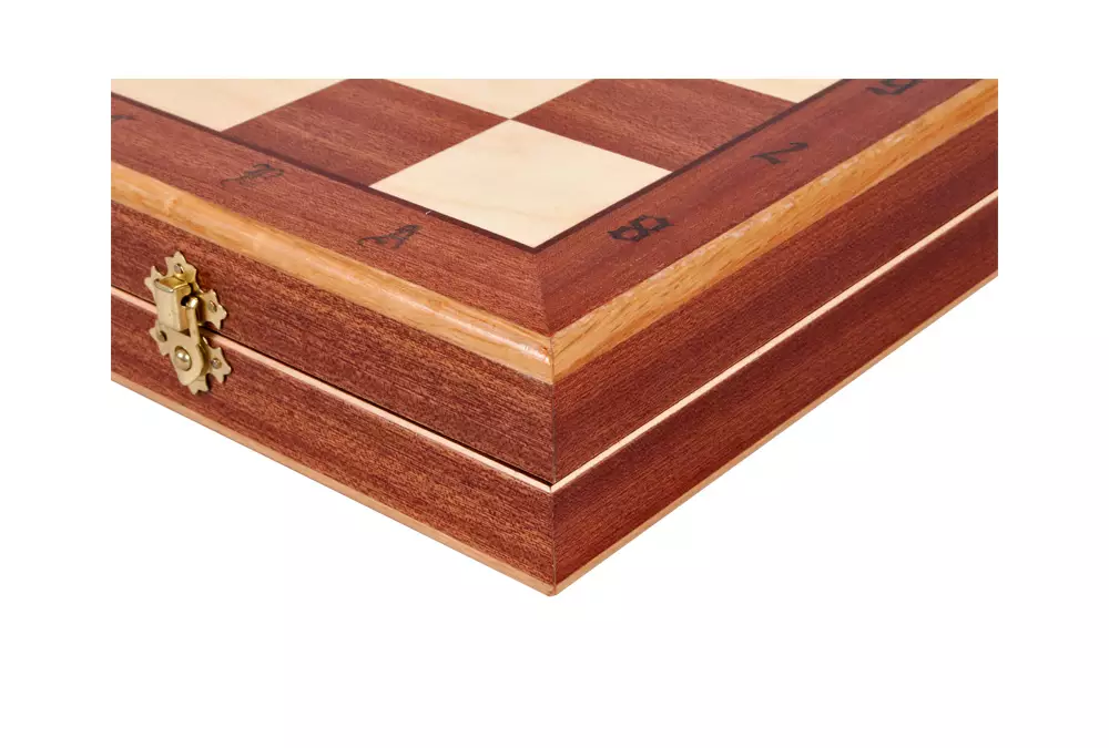 DUŻE SZACHY INDYJSKIE (50x50cm) intarsjowane