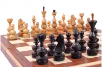 DUŻE SZACHY DEBIUT (48x48cm) intarsjowane