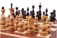 DUŻE SZACHY DEBIUT (48x48cm) intarsjowane