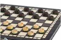 SZACHY + WARCABY (35x35cm) CZEREŚNIOWE