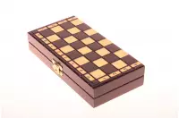 Drewniane szachy szkolne mini - wypalane Drewniane szachy szkolne mini - wypalane