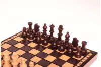 Drewniane szachy szkolne mini - wypalane Drewniane szachy szkolne mini - wypalane