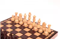 Drewniane szachy szkolne mini - wypalane Drewniane szachy szkolne mini - wypalane